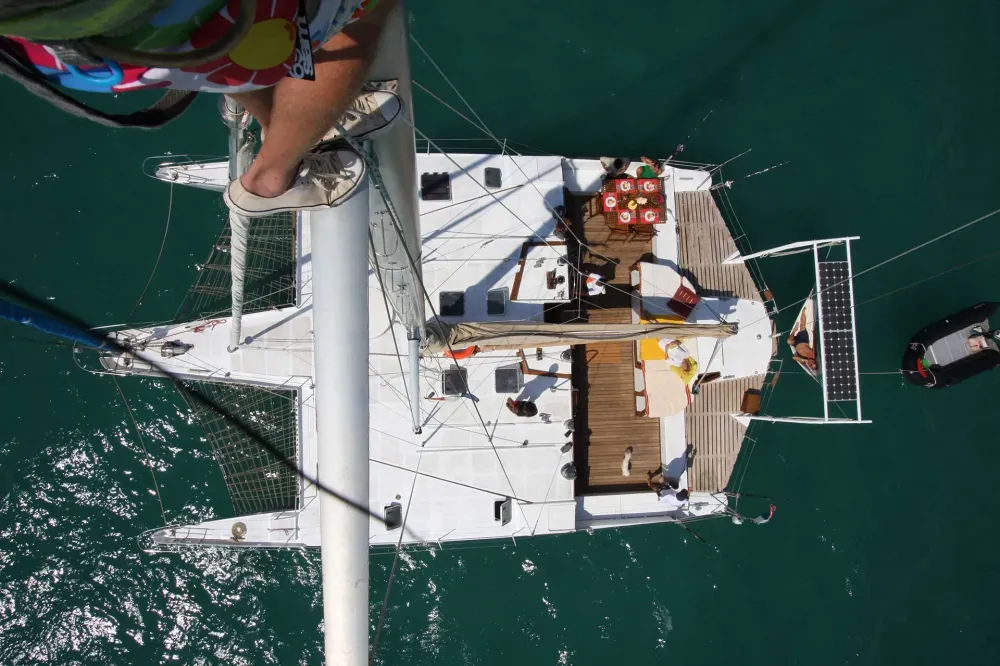 Bateau vu de haut